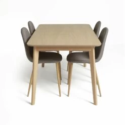 The Surprise Price - Habitat Skandi Wood Dining Table And 4 Beni Grey Chairs Dining Room Sets -Dining Sales Shop unnamed file 357