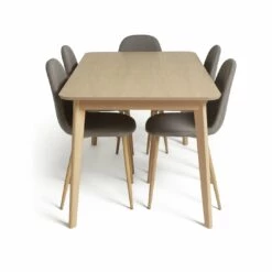 Best Price - Habitat Skandi Wood Dining Table And 6 Beni Grey Chairs Furniture -Dining Sales Shop unnamed file 426