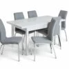 Best Price - Habitat Lyssa XL Gloss Extending Table & 6 Grey Chairs Furniture -Dining Sales Shop unnamed file 433