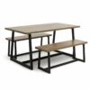 On Sale - Habitat Nomad Oak Effect Dining Table & 2 Benches Furniture