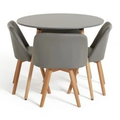 Free Shipping - Habitat Quattro Grey Dining Table & 4 Grey Chairs Space Saving Dining Sets -Dining Sales Shop unnamed file 5