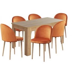 Best Price - Habitat Miami Extending Dining Table & 6 Navy Chairs Dining Room Sets -Dining Sales Shop unnamed file 554