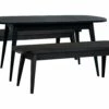 Shipping Included - Habitat Etta Wood Veneer Dining Table & 2 Black Benches Furniture -Dining Sales Shop unnamed file 571