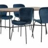 The Surprise Price - Habitat Huntington Wood Effect Dining Table & 4 Blue Chairs Dining Room Sets -Dining Sales Shop unnamed file 618