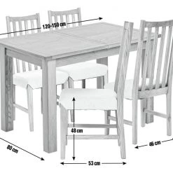 Free Shipping - Habitat Ashwell Wood Veneer Dining Table & 6 Oak Chairs Furniture -Dining Sales Shop unnamed file 637