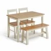 Flash Sale - Habitat Chicago Solid Wood Table, 2 Chairs & Bench Furniture -Dining Sales Shop unnamed file 64