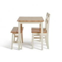 Flash Sale - Habitat Chicago Solid Wood Table, 2 Chairs & Bench Furniture -Dining Sales Shop unnamed file 69