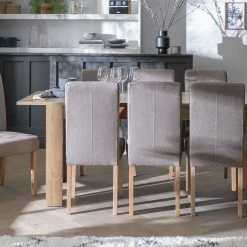 On Sale - Habitat Miami Wood Effect Dining Table & 8 Brown Chairs Furniture -Dining Sales Shop unnamed file 720