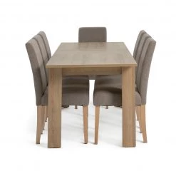 On Sale - Habitat Miami Wood Effect Dining Table & 8 Brown Chairs Furniture -Dining Sales Shop unnamed file 723