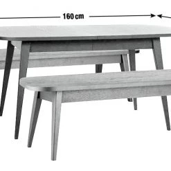 Shipping Included - Habitat Etta Wood Veneer Dining Table & 2 Oak Benches Furniture 12 Shipping Included - Habitat Etta Wood Veneer Dining Table & 2 Oak Benches Furniture -Dining Sales Shop unnamed file 731