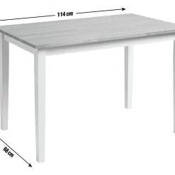 The Surprise Price - Habitat Chicago Solid Wood Dining Table Oak & Cream Dining Tables -Dining Sales Shop unnamed file 763