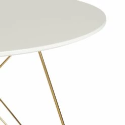 Best Price - Habitat Maddix Round 4 Seater Dining Table Brass & White Dining Tables -Dining Sales Shop unnamed file 819