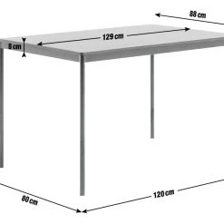 Discount - Habitat Stella Metal 6 Seater Dining Table Black Furniture -Dining Sales Shop unnamed file 825