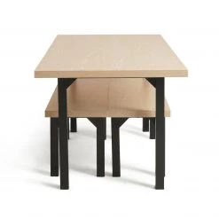 The Surprise Price - Habitat Zayn Wood Effect Dining Table & 2 Benches Ash Space Saving Dining Sets -Dining Sales Shop unnamed file 83