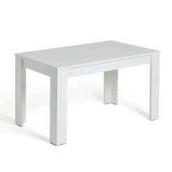 Flash Sale - Habitat Miami Gloss 4 Seater Dining Table White Dining Tables