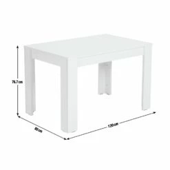 Flash Sale - Habitat Miami Gloss 4 Seater Dining Table White Dining Tables -Dining Sales Shop unnamed file 861